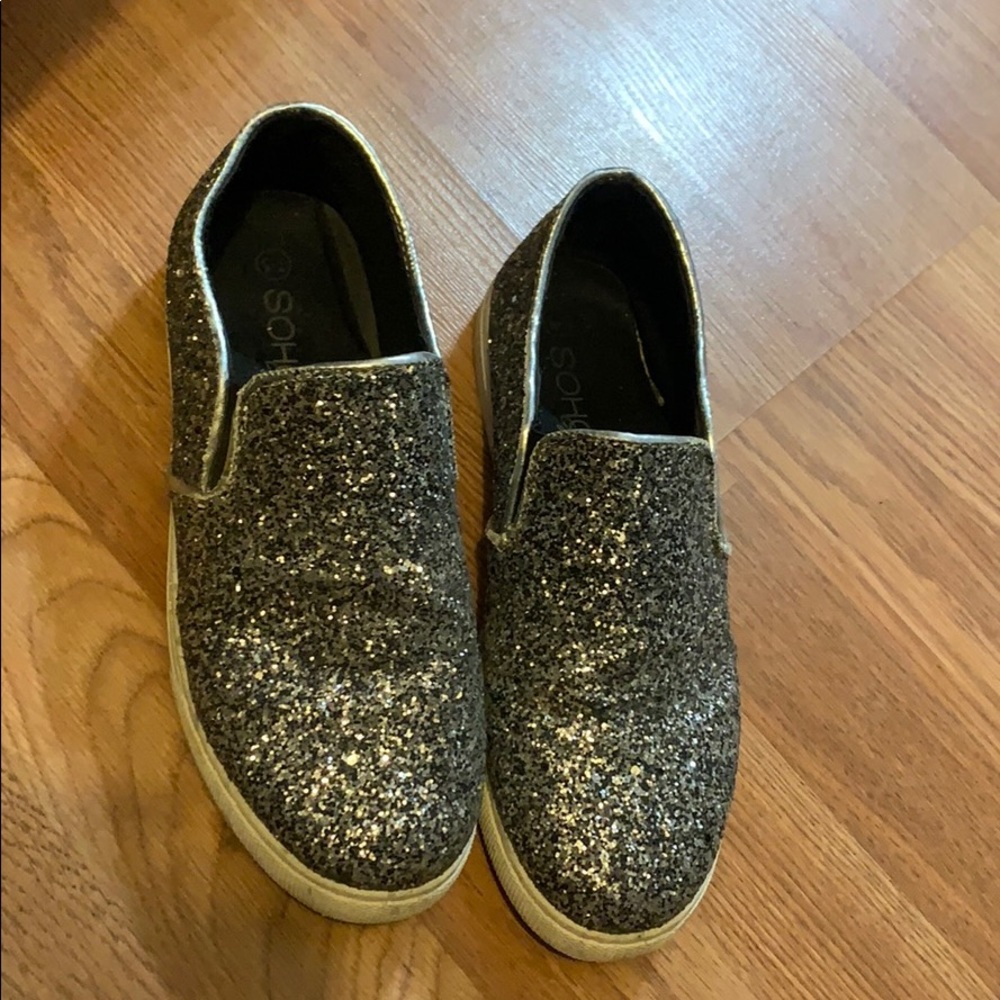Dark Grey sparkly shoes